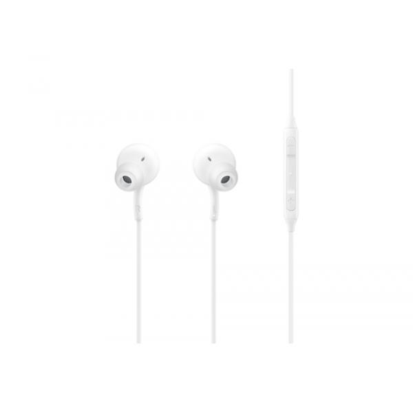 Samsung eo-ic100bw earphones type-c white