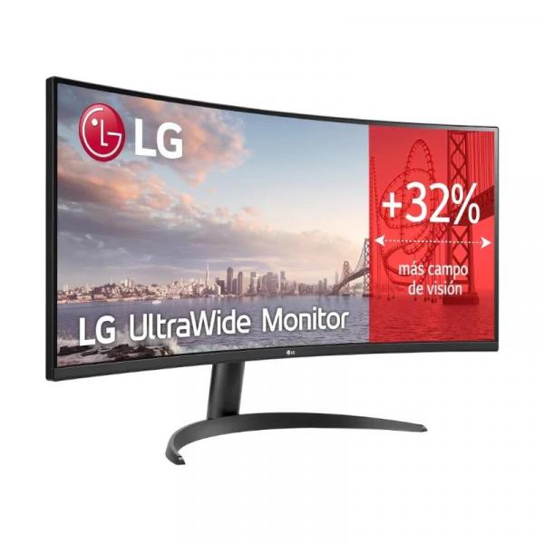 LG 34 inch Curved Ultrawide™ WQHD (3440 x 1440) Monitor, Black- 34WR50QC-B,  New