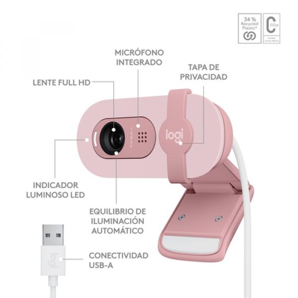 Webcam Brio 100 Full HD ROSA