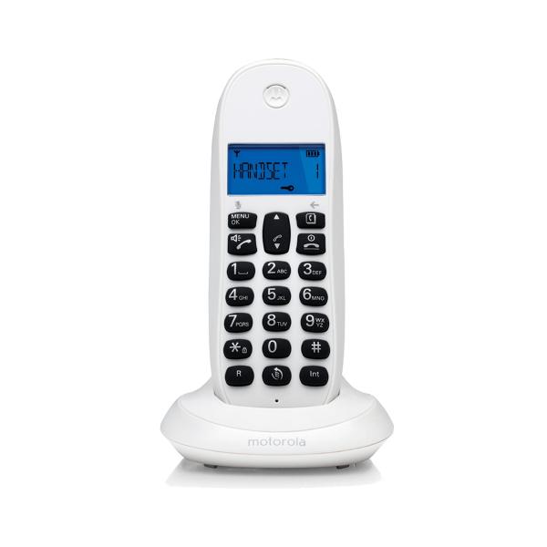 Motorola C1001cb+ Bianco / Telefono Cordless