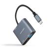 Conversor nanocabo USB-C para HDMI/VGA/USB3.0/PD