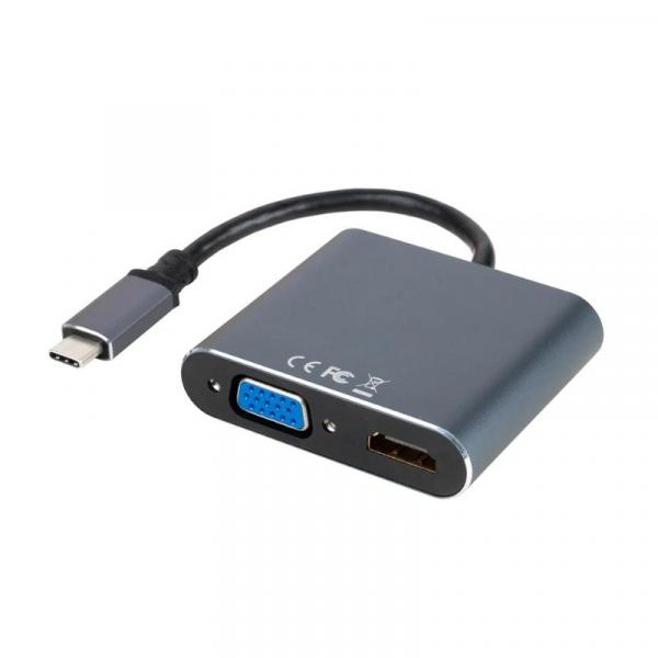 USB-C-zu-HDMI/VGA/USB3.0/PD-Nanokabel-Konverter