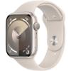 Montre connectée Apple Watch 9, boîtier en aluminium, 45mm, bracelet sport starlight M/L EU