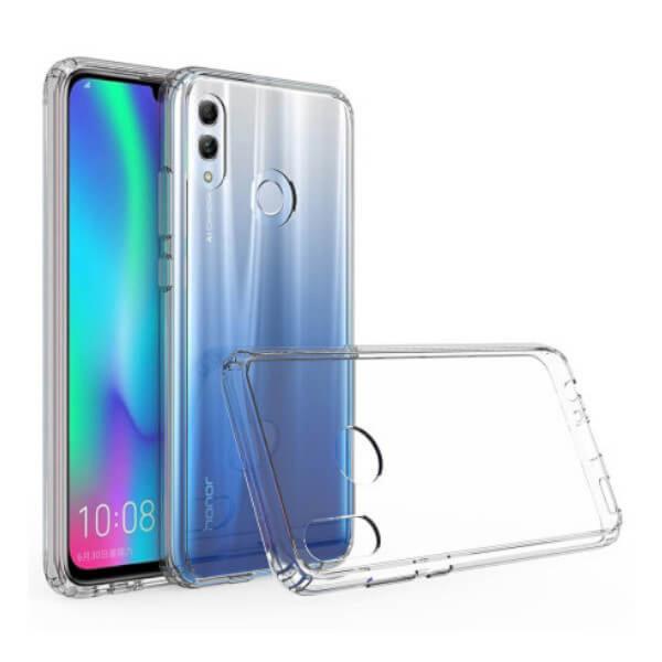 Capa híbrida (pára-choques + traseira) transparente para Huawei P Smart (2019)