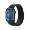 Apple watch série 9 mr8y3ql/a caixa de alumínio meia-noite de 41 mm com loop esportivo meia-noite