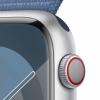 Apple watch série 9 mrmj3ql/a 45MM boîtier en aluminium argenté avec boucle sport bleu hiver cellulaire