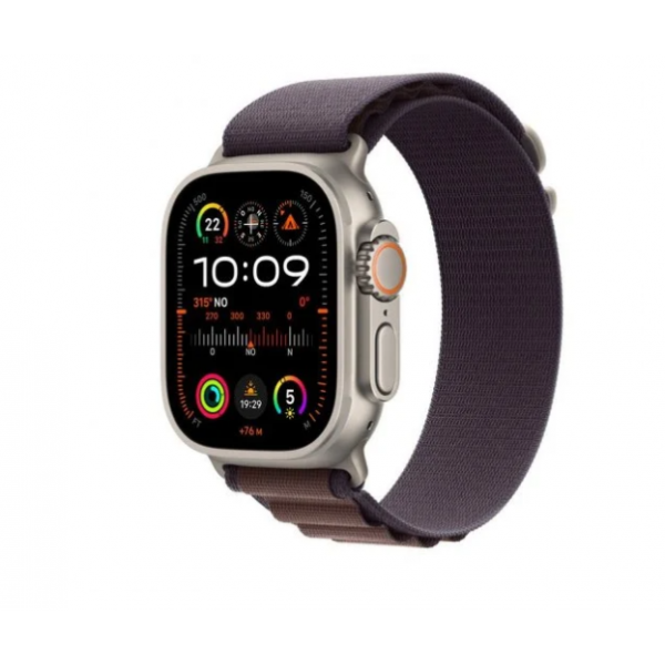 Apple Watch Ultra 2 mret3ty/a 49 mm Titan mit Indigo Alpine Loop S Cellular