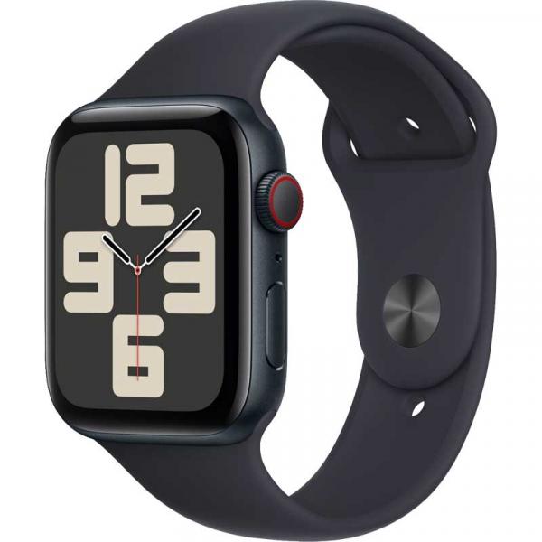Smartwatch Apple Watch SE 44mm 2022 AC Midnight Preto Faixa Esportiva S/M EU