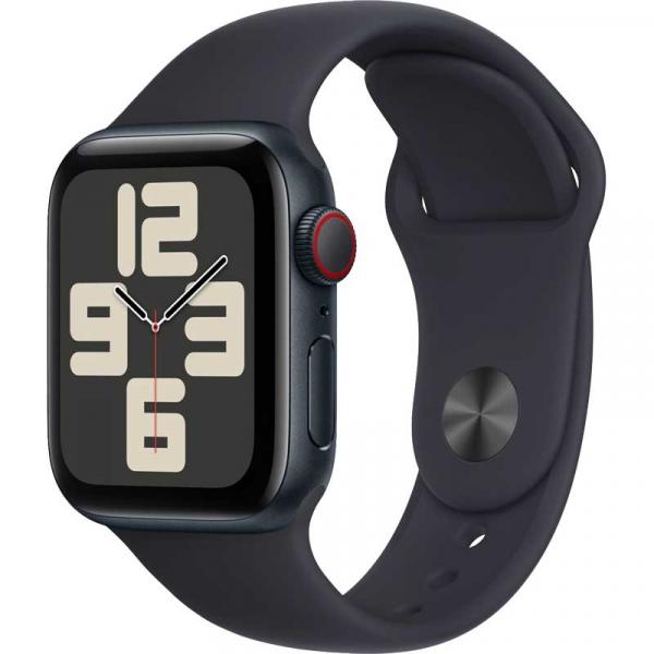 Montre connectée Apple Watch SE 40 mm 2022 Midnight Alu Case noir Bracelet sport S/M EU