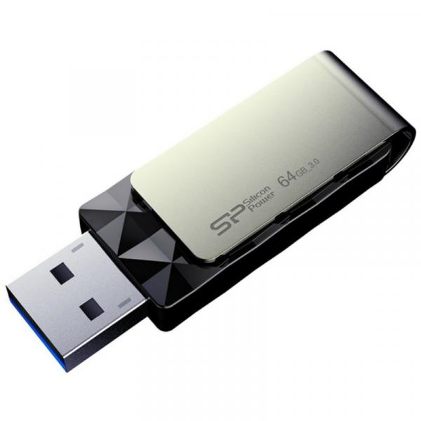 Unidade flash USB SP Blaze B30 USB 3.1 Gen1 64GB Preto
