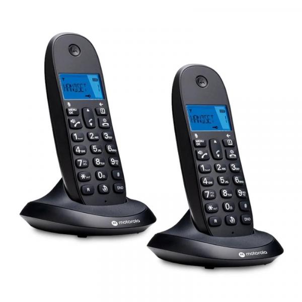 MOTOROLA C1002 CB+ DECT Telephone Black Duo