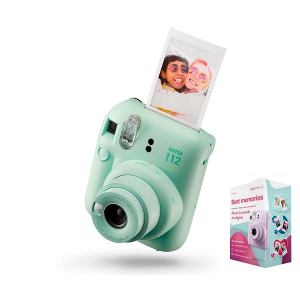 Kit Fujifilm Best Memories Instax Mini 12 verde menta / fotocamera istantanea