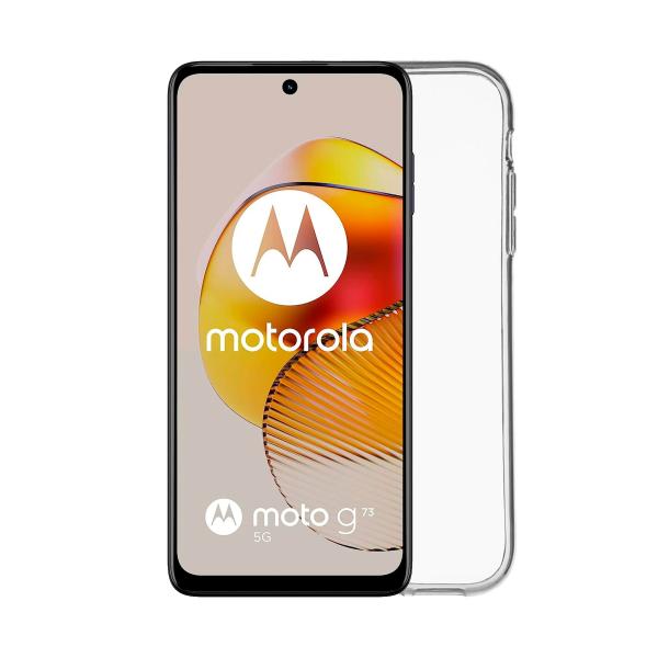 Parte traseira de silicone transparente Jc / Motorola Moto G73