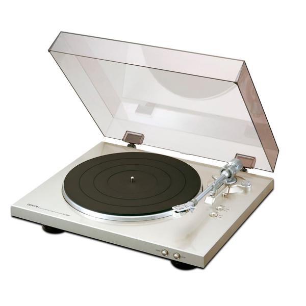 Denon DP-300f Silber / Hifi-Plattenspieler