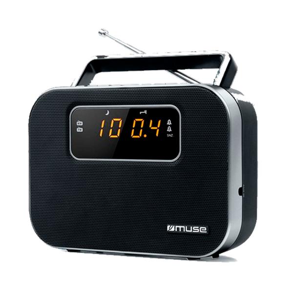 Muse M-081 R Black / Portable Alarm Clock Radio