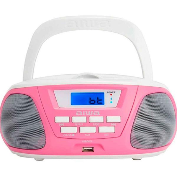 Aiwa Bbtu-300pk Rosa / Rádio Cd Portátil