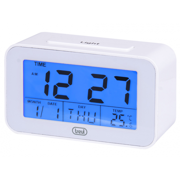 DIGITALUHR MIT ALARM UND THERMOMETER TREVI SLD 3P50 WEISS