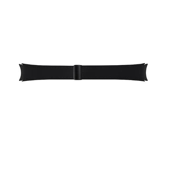 Bracelet de montre en cuir noir (m/l)