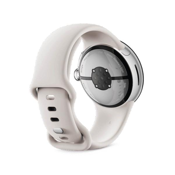 Google Pixel Watch 2 41 mm WiFi Silver (Polished Silver) and White