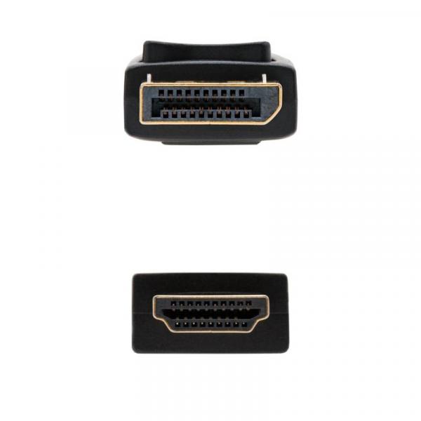 Câble convertisseur Nanocable DP vers HDMI Noir 10m