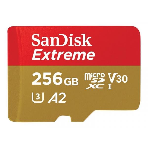 Mémoire Micro SDxc Uhs-i 256 Go Sandisk Extreme