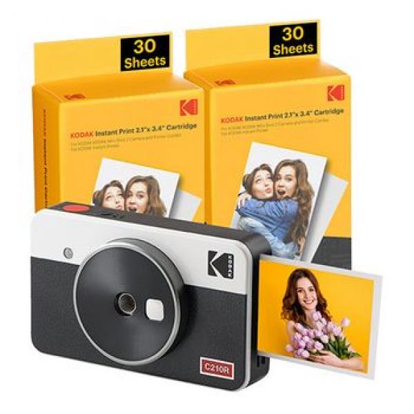 Kodak mini shot 2 ERA preto 2.1X3.4 + 60 folhas + KIT de acessórios