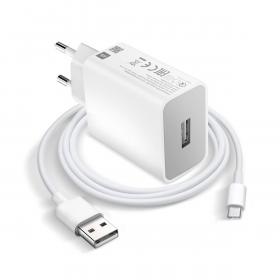 Xiaomi Charging Combo 120W Chargeur rapide USB-A + Câble de données USB-C  Blanc MDY