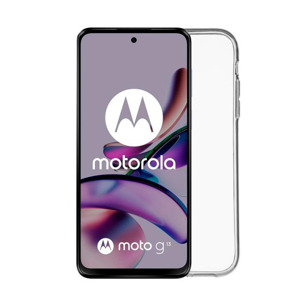 Parte traseira de silicone transparente Jc / Motorola Moto G13