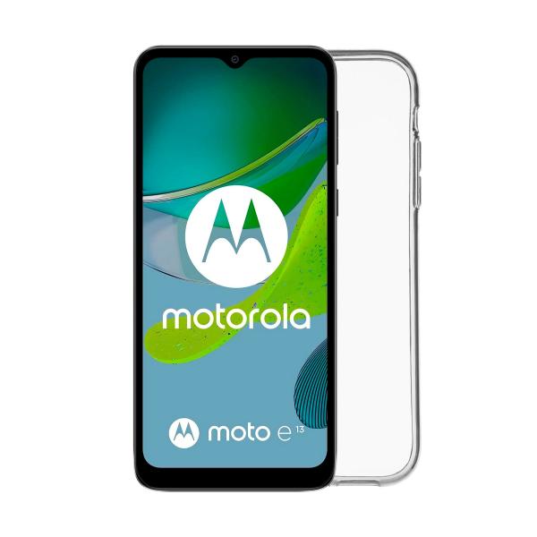 Jc Trasera Silicona Transparente / Motorola Moto E13