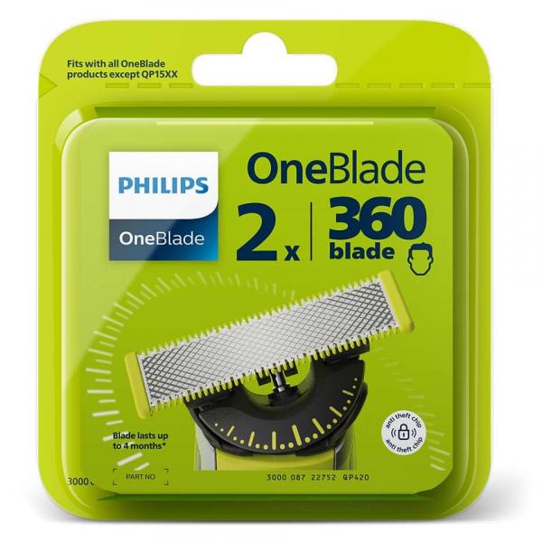 Cuchilla Recambio Philips One Blade 360º Pack-2