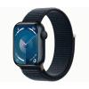 Apple Watch Series 9 GPS 41 mm Bracelet sport en aluminium et boucle noire (minuit) MR8Y3QL/A