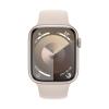 Apple Watch Series 9 GPS + Cellular 45 mm Aluminum and White Sports Strap (Starlight) MRM93 - Size M/L