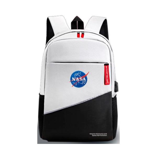 Nasa Bag05 White Black / Laptop Backpack 15.6&quot;