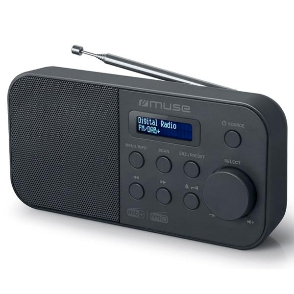 Muse M-109 Db Negro / Radio Despertador Portátil