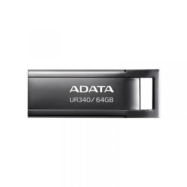 Caneta USB ADATA UR340 64GB USB 3.2 Metal Preto