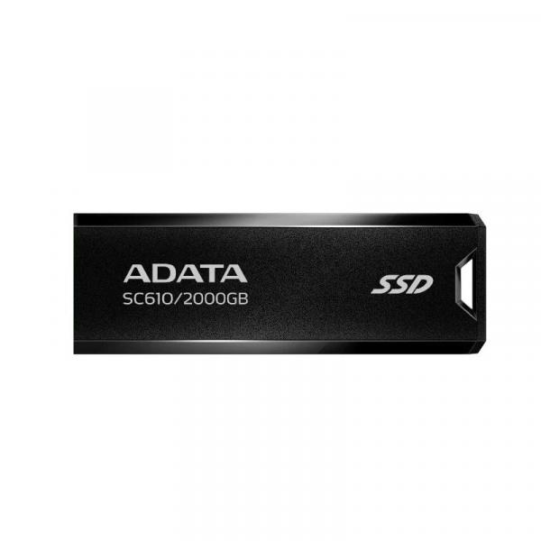ADATA SC610 Externe SSD 2 TB USB 3.2 Gen2 Schwarz