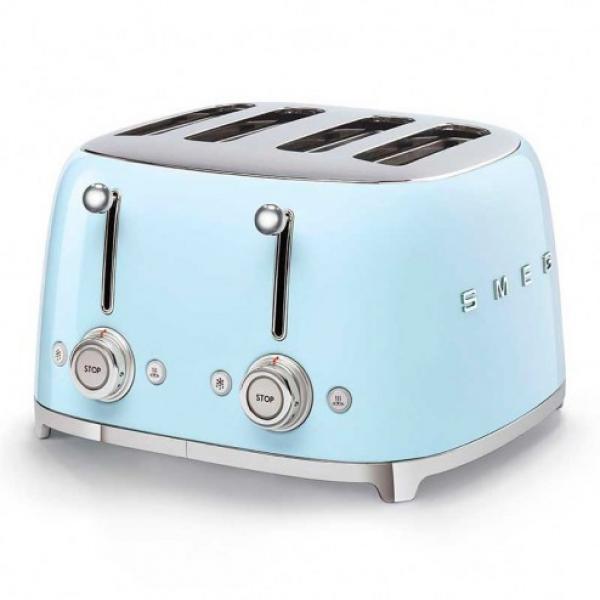 Torradeira Smeg 4X4 50´estilo azul pastel tsf03pbeu