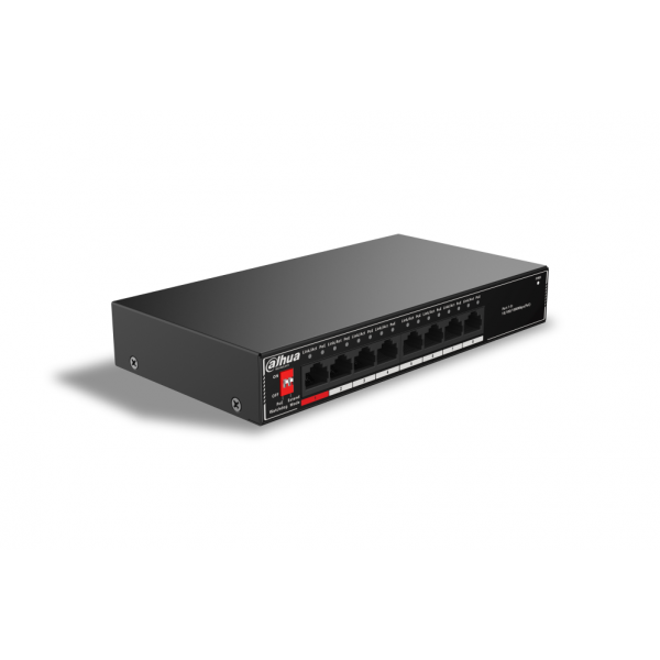 SWITCH IT DAHUA DH-SG1008P 8-PORT UNMANAGED DESKTOP SWITCH WITH 8-PORT POE