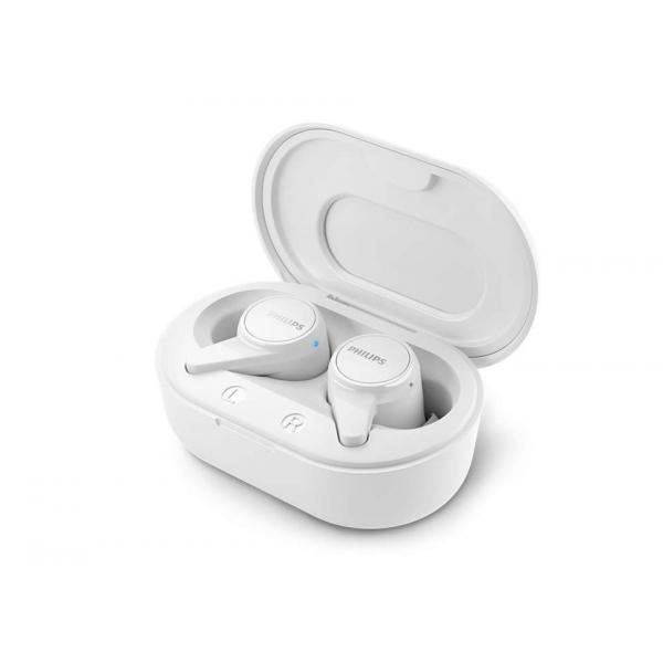 Fone de ouvido Bluetooth Philips Tat1207bk Intraudit. Branco