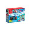 Nintendo Switch 1.1 Neon Red Neon Blue avec Switch Sport et Leg Band et 3 mois d&#39;abonnement en ligne Rouge