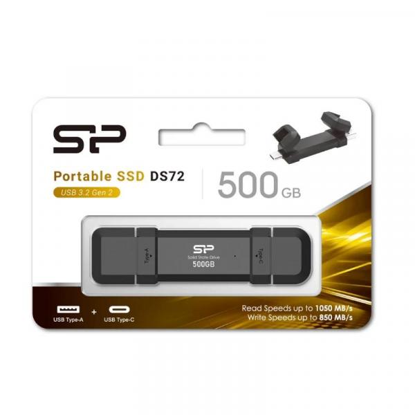 SSD Externo SP DS72 500GB USB A+C 3.2 Gen 2