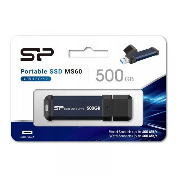 SP SSD Externo MS60 500GB USB 3.2 Gen 2