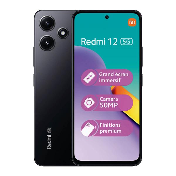 Xiaomi Redmi 12 5G 4GB/128GB Nero (Nero giada) Doppia SIM 23076RN8DY