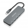 AISENS HUB USB 3.2 GEN2 10G USB-C/M-4XUSB-C/H 15CM CINZA