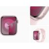 Apple Watch Series 9 (GPS) 41 mm Boîtier en aluminium rose avec bracelet sport rose clair (SM) Rose