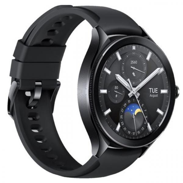 Xiaomi Watch 2 PRO 4G schwarzes Gehäuse mit schwarzem Fluorkautschuk