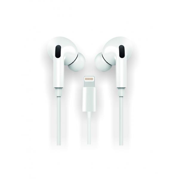Fone de ouvido T1t Hop White Lightning compatível com Apple