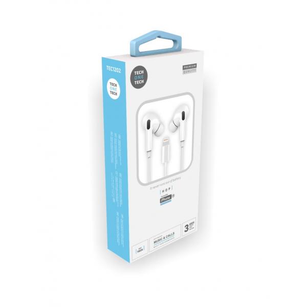 T1t Hop White Lightning Headset Compatible Apple