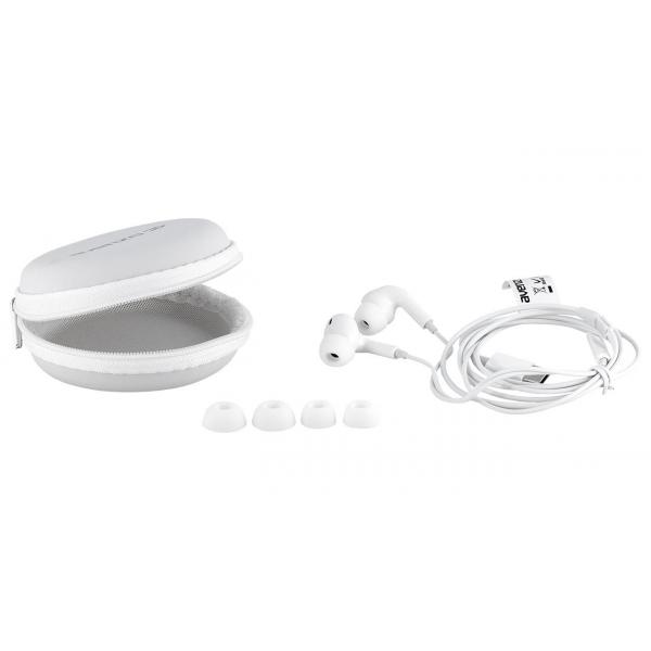 Weißer Avenzo-Kopfhörer mit USB-C-Mikrofon