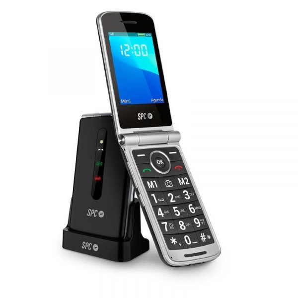 Spc Prince 4g Black Mobile Phone + Charging Base